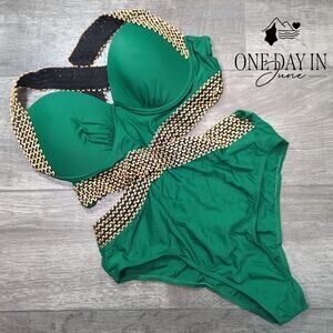 MakeMeChic Cutout One Piece Swimsuit Size XL